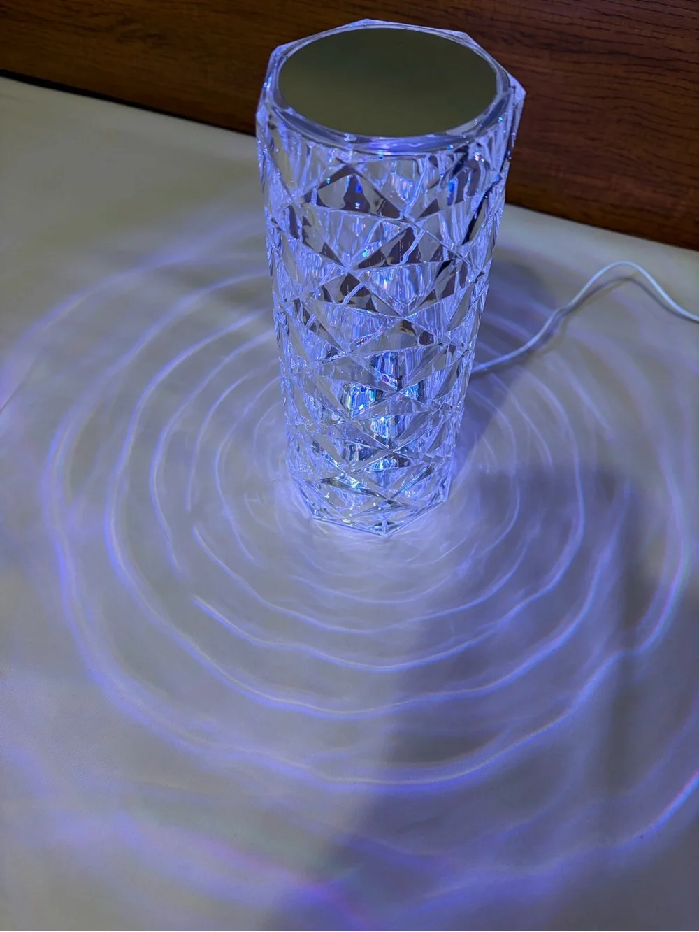 Globe Crystal LED Color-Changing Lantern - Clear